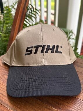 STIHL Men's Two-Tone Tan and Black Baseball Cap